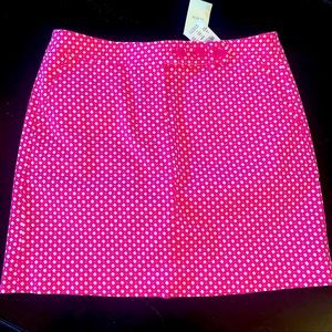 NWT J. Crew PINK Stretch Diamond Pattern Mini Skirt 2